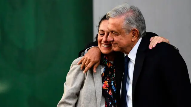 Claudia Sheinbaum y AMLO